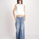 t-shirt s/m con elastico fondo VILLENA 026TS567JE LATTE woc 