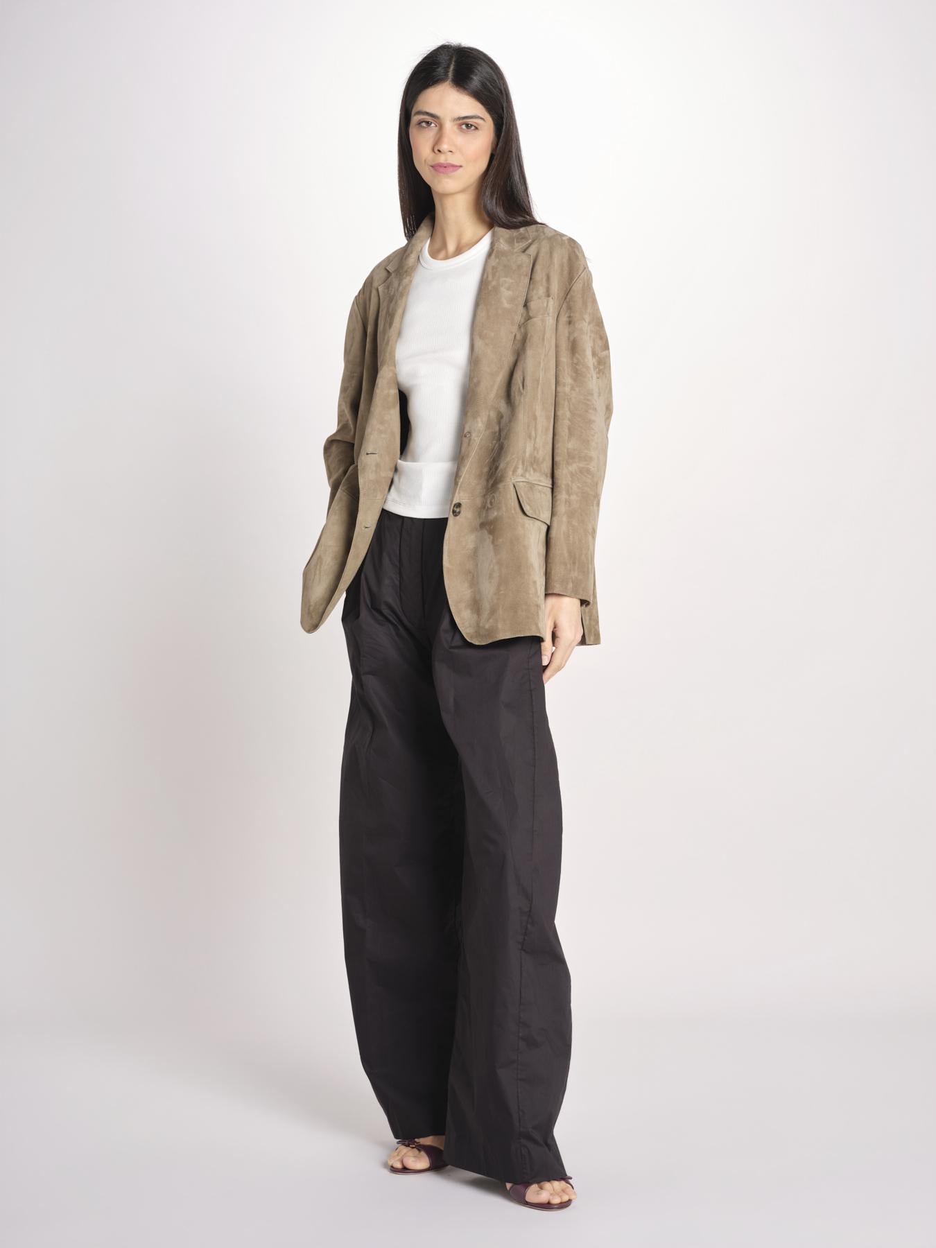 pantalone over con pinces BILLIE 3111 T0162 BLACK T0002 the latest 