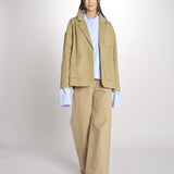 pantalone in canvas JEAN MJD223_ATEX46 NUT jejia 