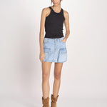minigonna in denim PALLAS D0599_PS26 DUB DUSTY BLEACH bellerose 
