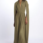 ALLUIM DRESS abito lungo ALLIUM OLIVE nash 