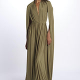 ALLUIM DRESS abito lungo ALLIUM OLIVE nash 