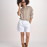 Camicia maschile in lino M012 1003 FANGO milaura 