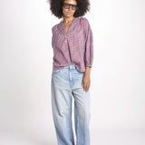 camicia girocollo palme VT6245 ORANGE zen ethic 