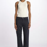 Denim LINDY combo stretto cropped LINDY NAVY true avenue 