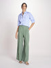 pantalone con due pinces in lino