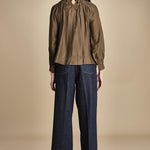 camicia con nastri intrecciati MARONA OLIVE GREEN scarlett poppies 