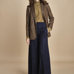 pantalone over con nervature in gabardine ORIANA 540339 15 quelledue 