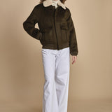 bomber in tessuto AIRGUARD KHAKI schott 