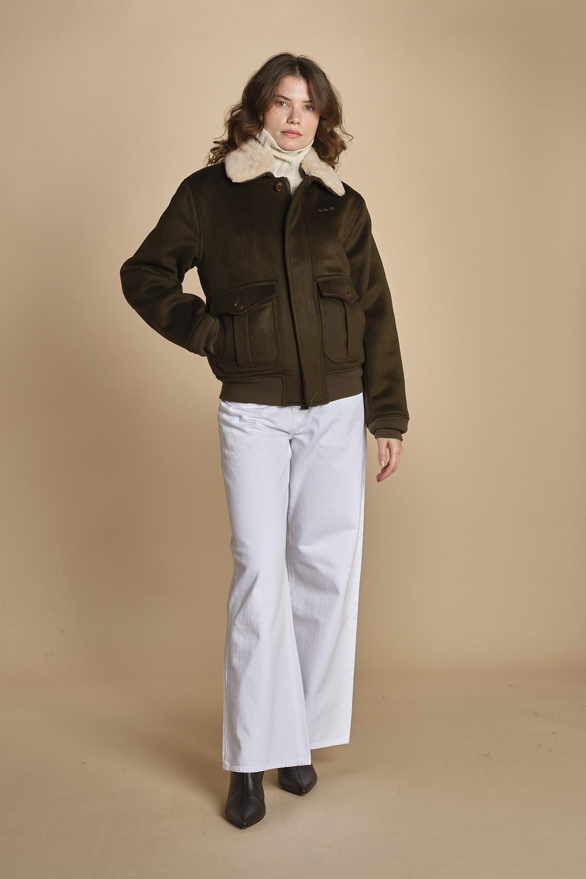bomber in tessuto AIRGUARD KHAKI schott 