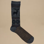 calze con alce 15032700 DEER SNOW M.GREY anonymous 