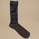 calze con alce 15032700 DEER SNOW M.GREY anonymous 