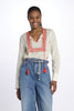 Central embroidery shirt