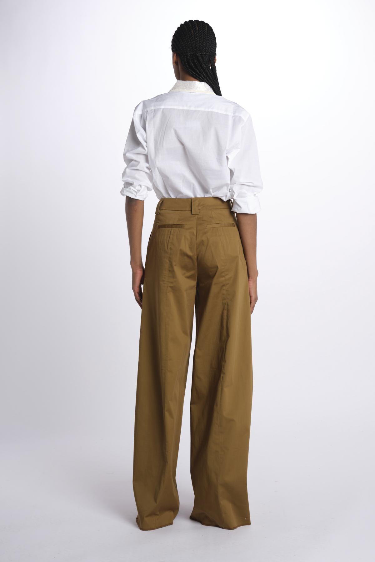Pantalone ALMA palazzo ALMA T0194 TURTLEDOVE the latest 