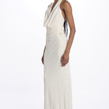 Top TALIA scollo con drappeggi T147 018 BONE just bee queen 