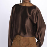 Camicia CANDY raso 5453187 TOFFEE herskind 