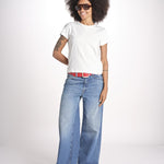 t-shirt girocollo manica corta WSCT20 01 WHITE merz b 