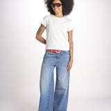 t-shirt girocollo manica corta WSCT20 01 WHITE merz b 