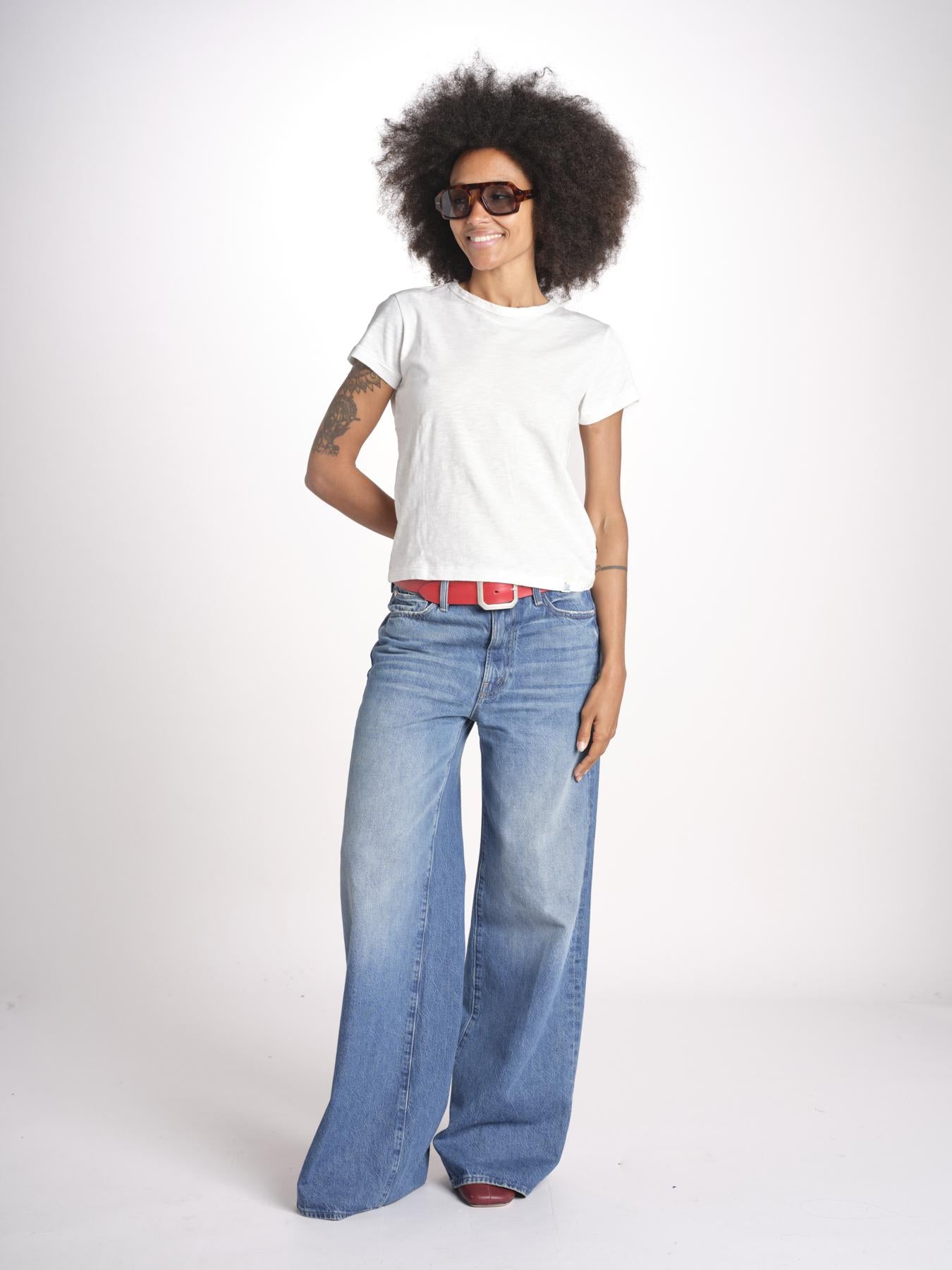 t-shirt girocollo manica corta WSCT20 01 WHITE merz b 