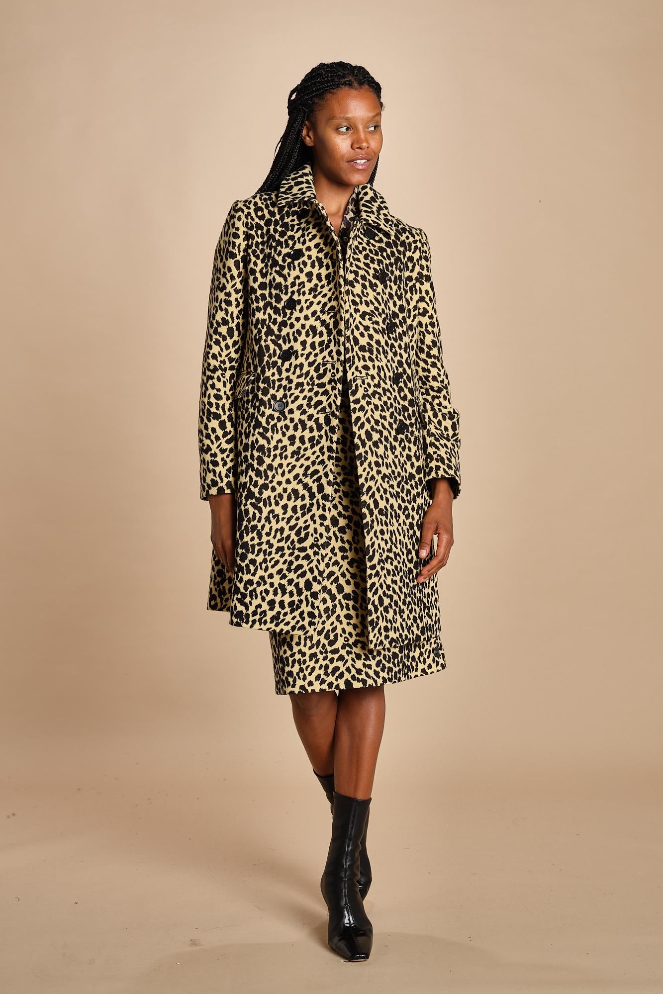 0761 cappotto doppiopetto  maculato 0761 12111 aspesi 