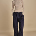 maglia girocollo jaquard RUBY 118 CHAMPAGNE sea ny 