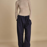 maglia girocollo jaquard RUBY 118 CHAMPAGNE sea ny 