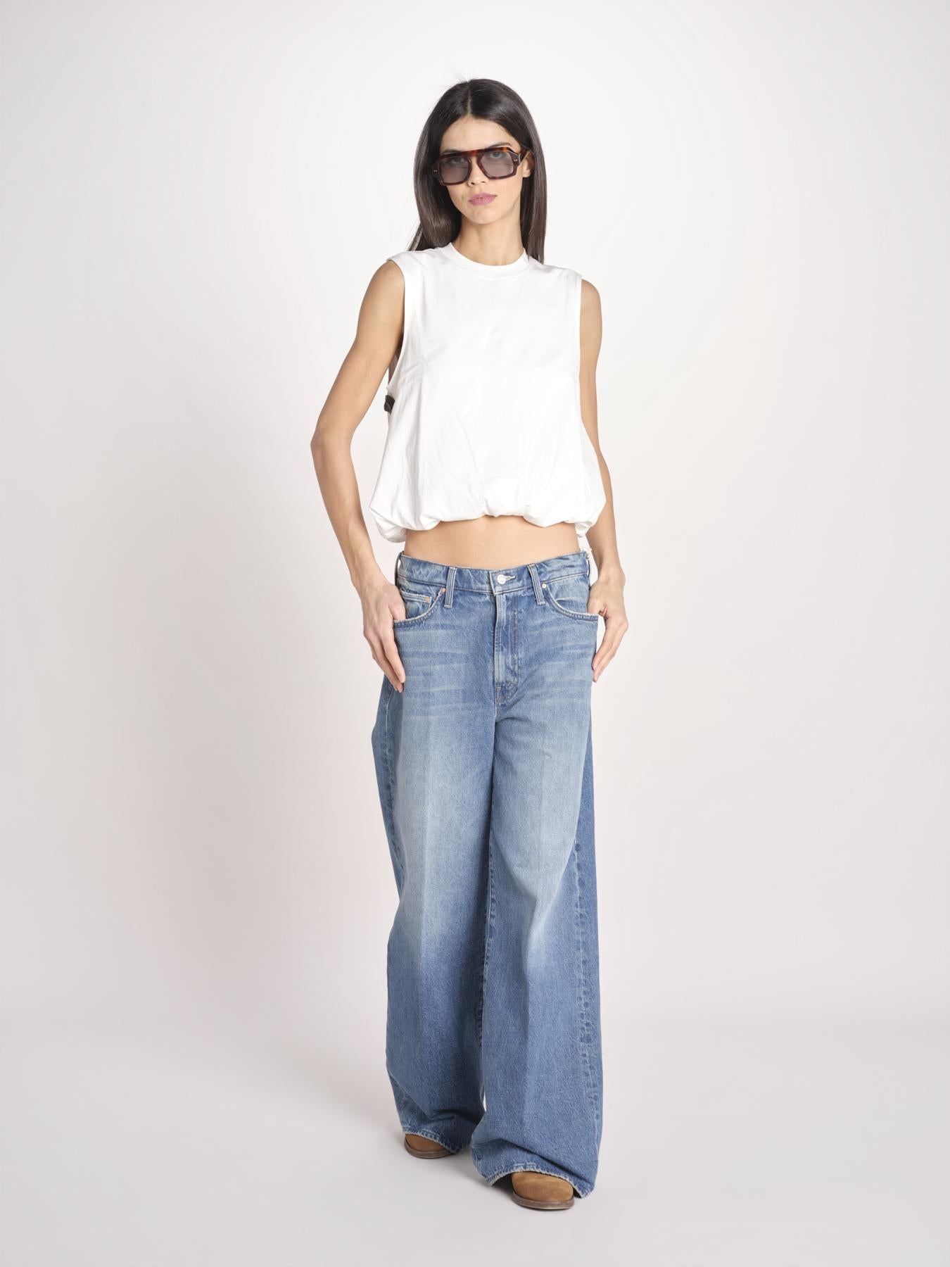 t-shirt s/m con elastico fondo VILLENA 026TS567JE LATTE woc 