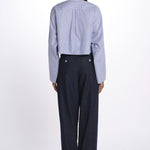 Camicia cropped IV SHIRT WHITEBLUE jejia 