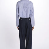 Camicia cropped IV SHIRT WHITEBLUE jejia 