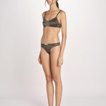bralette in satin TORI L25101829 DARK GREEN 782 love stories 