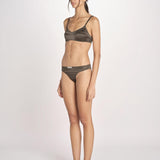bralette in satin TORI L25101829 DARK GREEN 782 love stories 