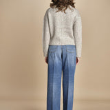 MYAC maglia collo alto in shetland BEMT512 NATURAL hartford 