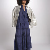 gonna in voille e pizzo CARAVELLE 6EVA53-V07316 ENCRE vanessa bruno 
