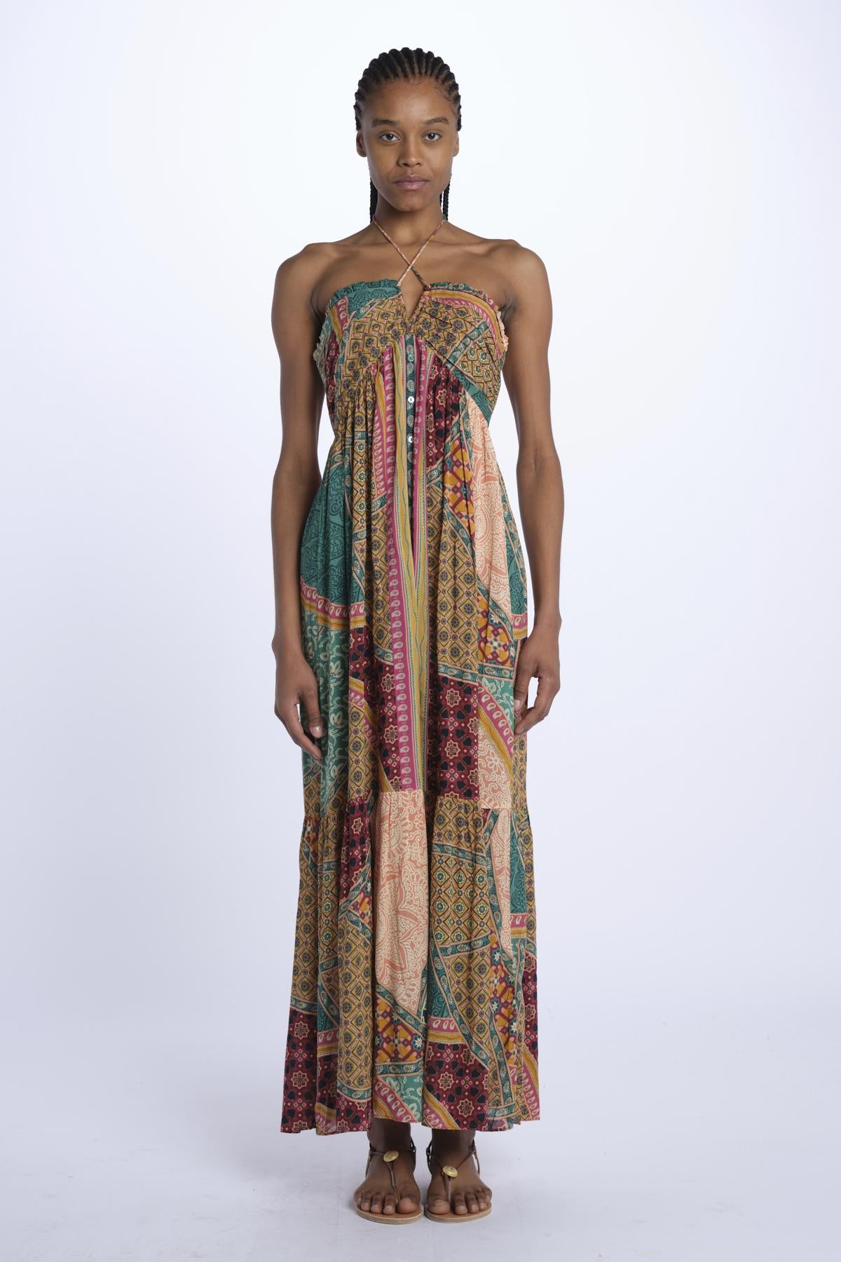 Abito FRAN lungo patch FRAN MULTICOLOR ba&sh 