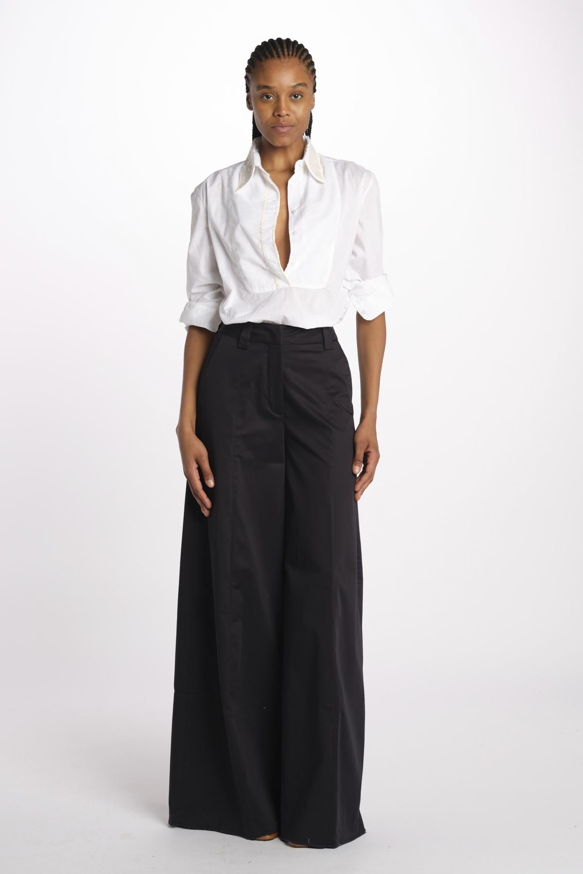 Pantalone ALMA palazzo ALMA T0194 NIGHT BLUE the latest 