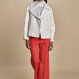 pantalone cropped con risvolto in gabardina MELODIA 652339 38 quelledue 