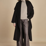 cappotto vestaglia double collo grande CARRIE ROSE  IO111048 BR291 ivy oak 