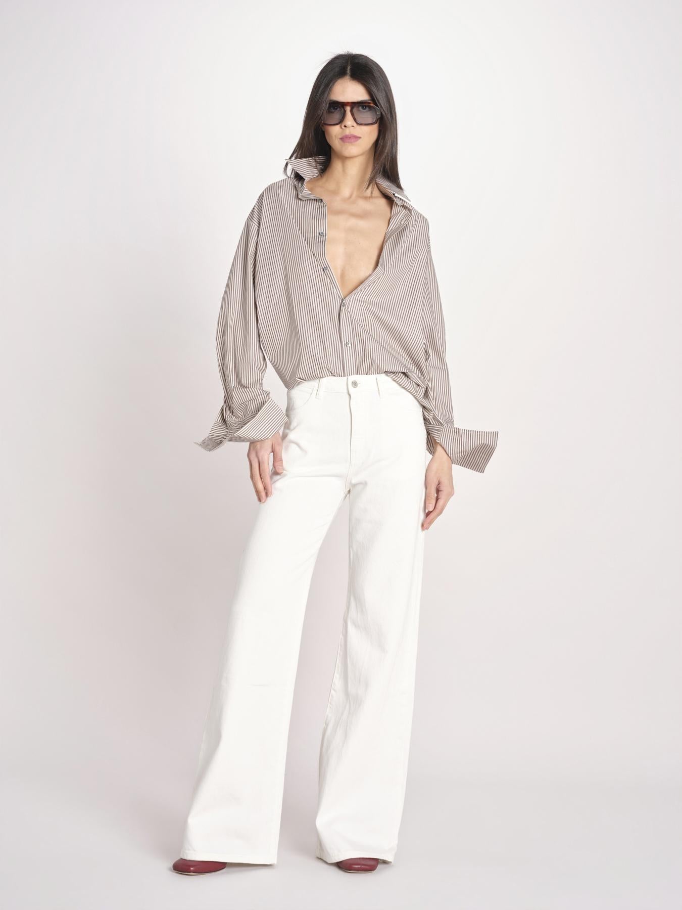 pantalone diritto CLARA COMFORTBULL IVORY true avenue 
