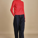 dolcevita con bottoni oro MAILLON BRIGHT RED laurence bras 