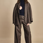 pantalone lungo chiuso fondo. NANCY NAN18 CHECK nine in the morning 