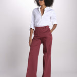 pantalone dritto in cotone MELODY 684 17025 quelledue 