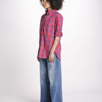 camicia check RICKA SH045CRIKA-NAV NAVY RED CHECK laurence bras 