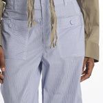 Pantaloni righine con tasche JK PANT WHITEBLUE jejia 