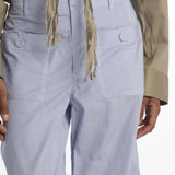 Pantaloni righine con tasche JK PANT WHITEBLUE jejia 
