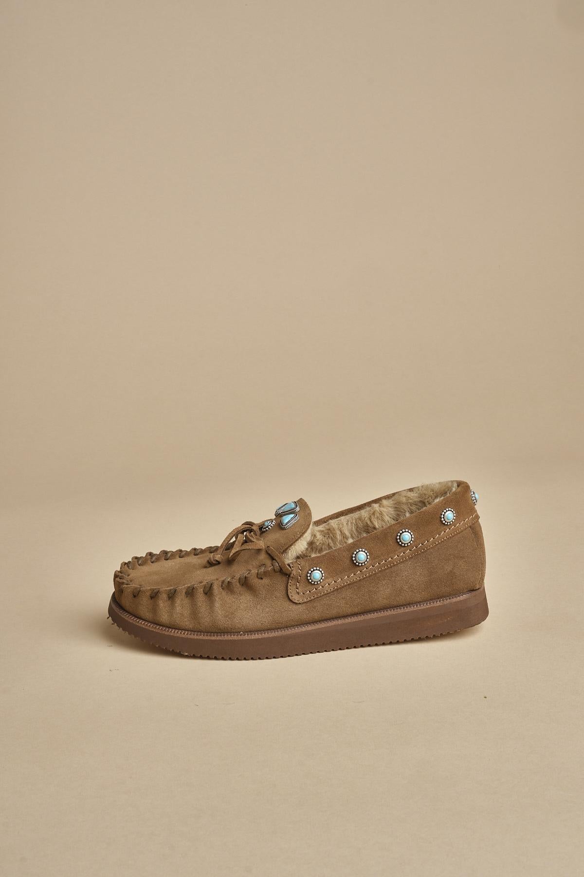 scarpe camoscio con pietre LAKOTA BROWN fortela 