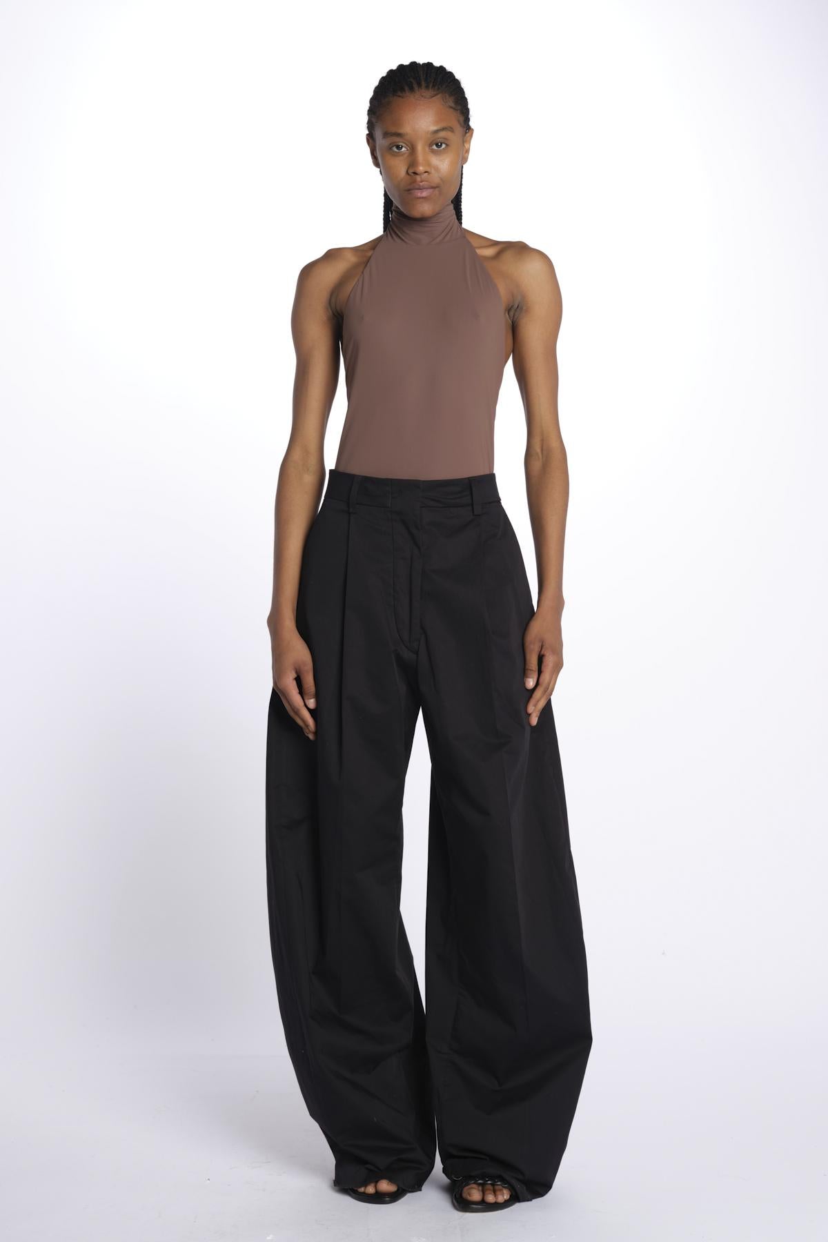 HOLLY body collo alto con fiocco HOLLY TAUPE BROWN amazuìn 