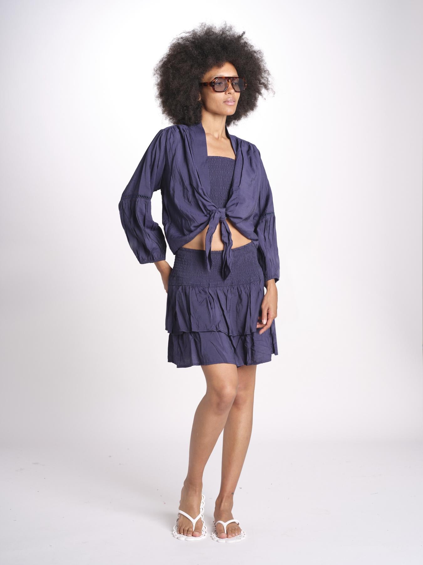 camicia con nodo MARIABL ENCRE laraethnics 