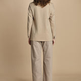 blazer doppiopetto spinato. BEATRIZ NATURALE massimo alba 
