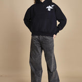 felpa con cappuccio ICE ICE NAVY ZERMATT apres surf 
