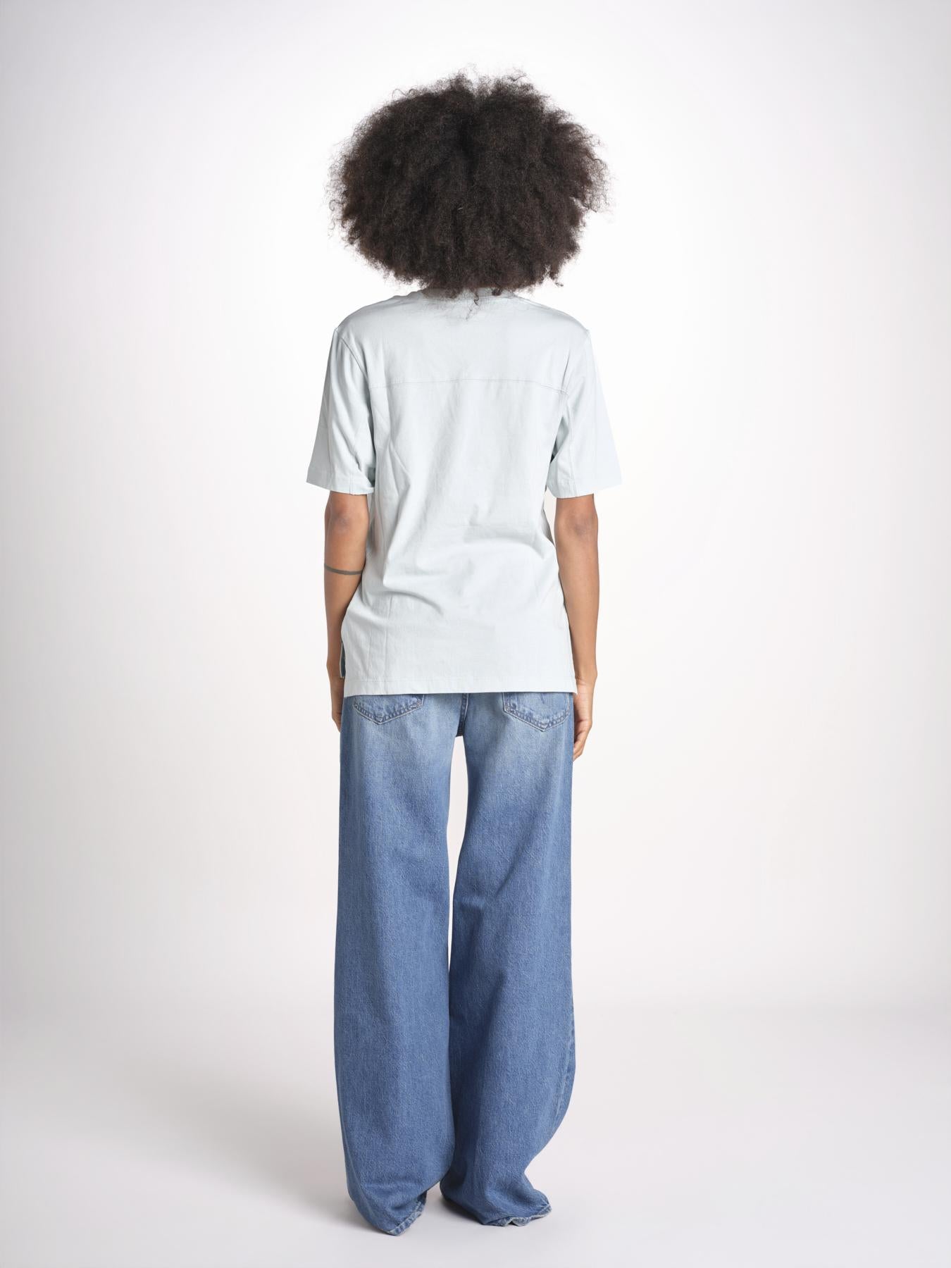 t-shirt 97 over JWTS02865 BABY BLUE zadig & voltaire 